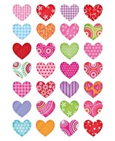 Herma stickers Decor spraglede hjerter (3)