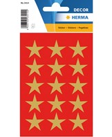 Herma stickers Decor julestjerner ø22 guld (3)