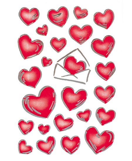 Herma stickers Decor hjerter og brev (2)