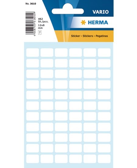 Herma etiket manuel 8x12 hvid (462)