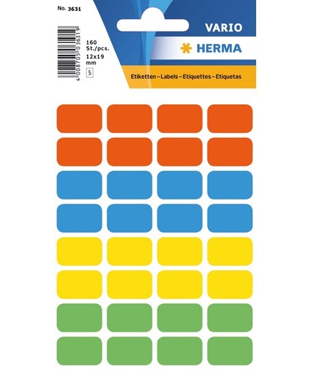 Herma etiket manuel 12x19 ass (160)