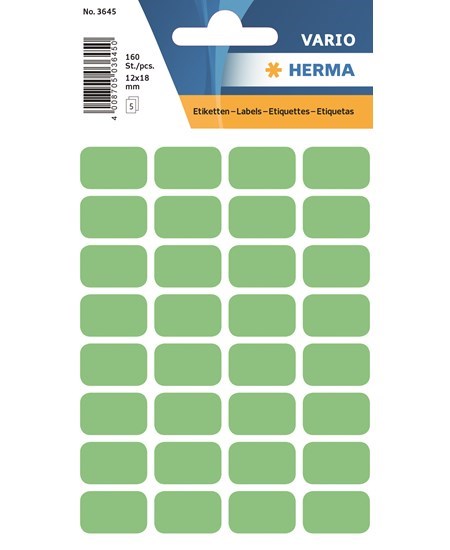 Herma etiket manuel 12x19 grøn (160)
