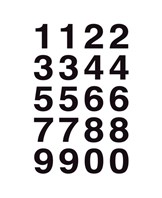 Herma etiket tal 0-9 20x18 sort