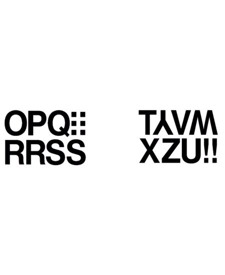 Herma etiket bogstaver O-Z 33mm sort