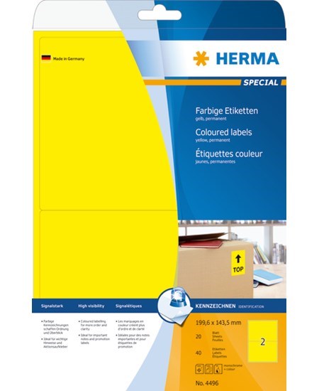 Herma etiket Special 199,6x143,5 gul (40)