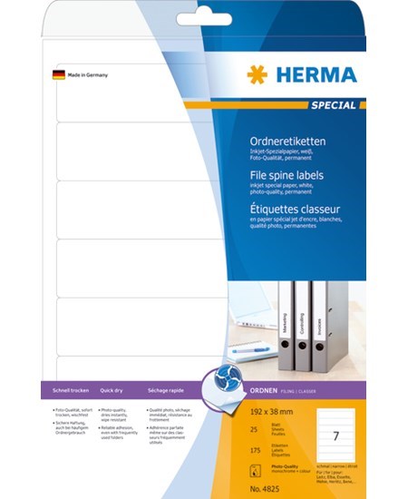 Herma etiket Special ring bind Inkjet 192x38 (175)