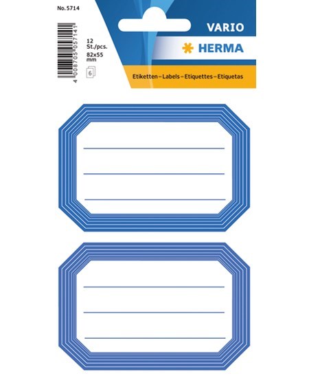 Herma stickers Vario skolebog blå ramme (6)