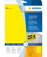 Herma etiket film ekstra stærk 105X148 gul (100)