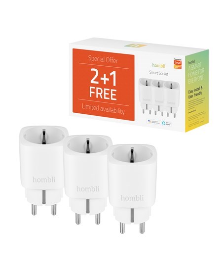 Smart Socket (EU), Promo Pack 2+1, White