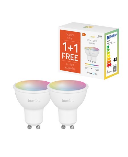 Smart Spot 5W RGB & CCT (GU10) V2, Promo Pack