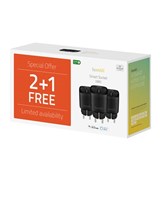 Smart Socket (EU), Promo Pack 2+1, Black