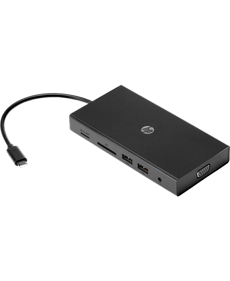 HP Travel USB-C Multi Port Hub, Black (Consumer)
