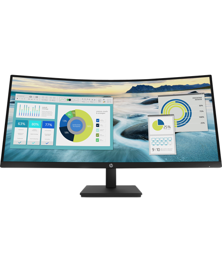 34\'\' HP Monitor P34hc G4 Curved, Black