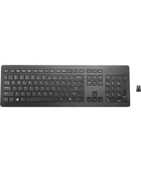 HP Wireless Premium Keyboard, Black (Nordic)