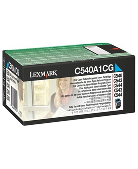 C540/C543/C544 toner cyan return 1K