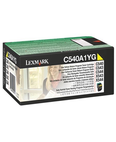 C540/C543/C544 toner yellow return 1K