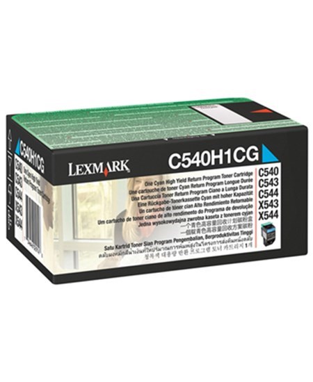 C540/C543/C544 toner cyan return 2K