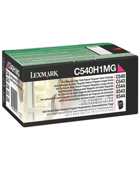 C540/C543/C544 toner magenta return 2K