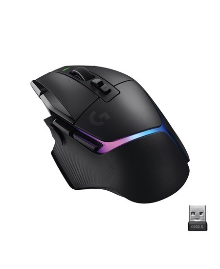 G502 X Plus Wireless Gaming Mouse, Black/Premium