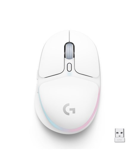 G705 Wireless Gaming Mouse, Off White