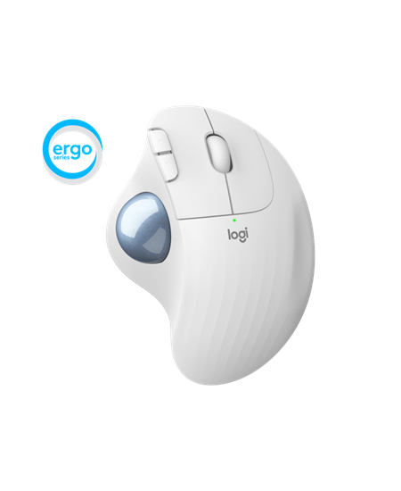 Ergo M575 Business Wireless Trackball, Off white