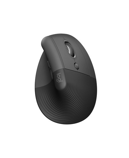 Logitech Lift Right Vertical Ergonomic Mouse, Graphite/Black