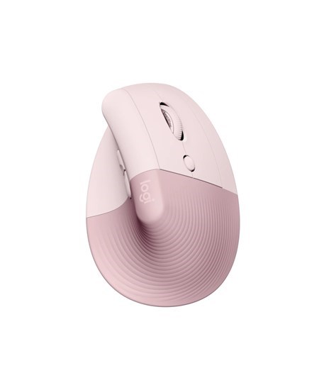 Logitech Lift Right Vertical Ergonomic Mouse, Rose/Dark Rose