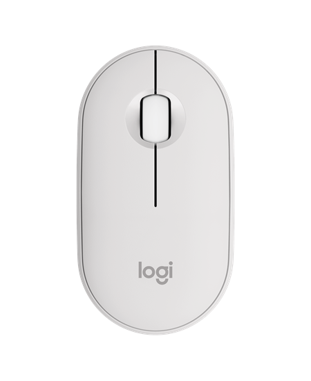 Pebble Mouse 2 M350s Wireless, Tonal White