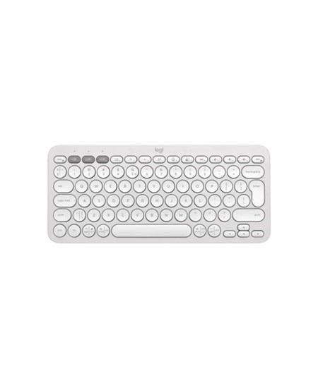 Pebble Keys 2 K380s Wireless Keyboard, Tonal White (Nordic)