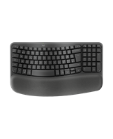 Wave Keys wireless ergonomic keyboard, Graphite (Nordic)