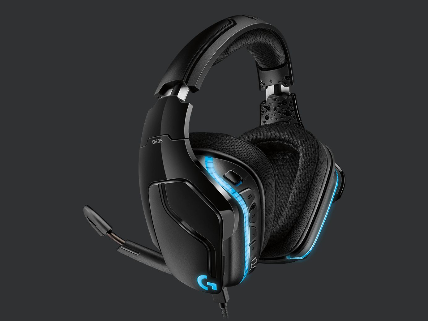 G635 Wired 7.1 LIGHTSYNC Gaming Headset, Black