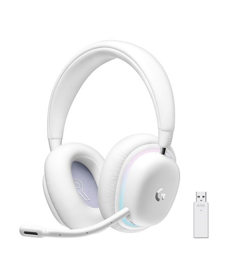 G735 Wireless Gaming Headset, Off White