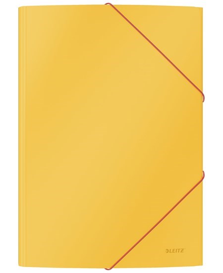 3-klap elastikmappe Cosy karton A4 gul