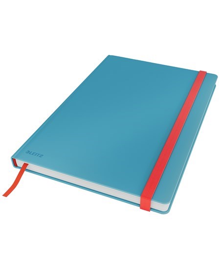 Notesbog Cosy HC L lin 80 ark 100g blå