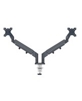 Monitor Arm Ergo Space Saving Dual, Dark Grey