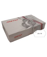 Meto etiket perm 32x19 hvid (30rl/1000)