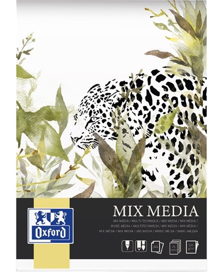 Oxford Mixed media-kunstblok a4/25 ark 225 g limet