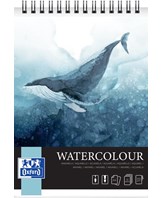 Oxford Kunstakvarelblok oxford a4/10 ark 300 g dobbeltspiral