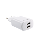 PNY Dual Wall Charger, White