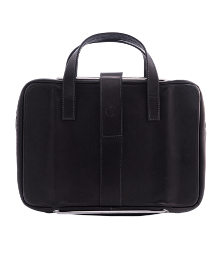 R-Go Viva 15.6\'\' Laptop bag Full Grain Leather, Black