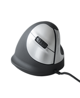 R-Go HE Mouse, Ergonomisk mus, Medium (165-195mm), Højre, me