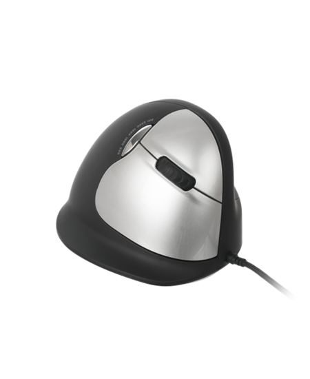 R-Go HE Mouse, Ergonomisk mus, Stor (over 185mm), Højre, med