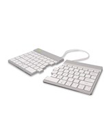 R-Go Split Break ergonomic wireless keyboard, White Nordic