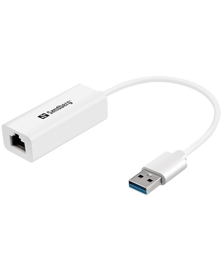 USB3.0 Gigabit Network Adapter, White