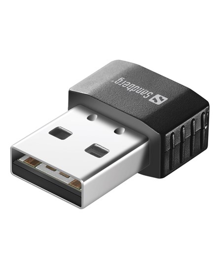 Sandberg Micro Wifi Dongle 650 Mbit/s, Black