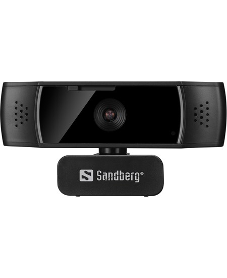 Sandberg USB Webcam Autofocus DualMic, Black