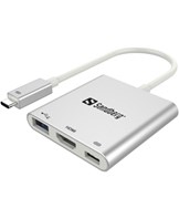 USB-C Mini Dock HDMI+USB, White