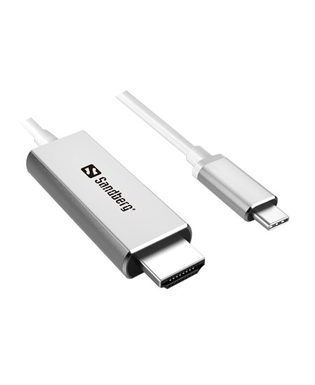 USB-C to HDMI Cable, Silver (2m)