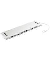 USB-C 10-in-1 Docking Station, Alu