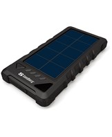 16.000 mAh Outdoor Solar PowerBank, Black